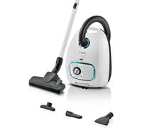 SUBZONAL-Bosch Aspirateur avec sac série 4 ProHygienic BGD41HYG, idéal pour les personnes allergiques, filtre hygiénique, garantie moteur, accessoires intégrés, buse matelas, câble long, fabriqué en