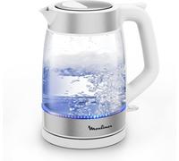 SUBZONAL-Bouilloire Électrique en Verre 1,7 L, Ébullition Rapide, Transparente, Filtre Amovible, Éclairage LED, Base 360°, Sans Fil, Blanc, BY6R5130