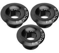 Subzonal-Boulons De Bras De Manivelle De Vélo, 3 Pièces 18 Mm Boulon De Fixation De Bras De Manivelle En Alliage D'aluminium Axe D'arbre De Vélo Écrou À Vis Accessoire Couvercle