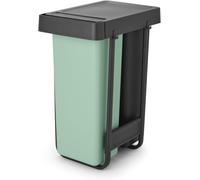 SUBZONAL-Brabantia Poubelle coulissante Sort & Go Poubelle à compartiments 2 x 30 L à installer sous l¿évier de la cuisine Système de tri intégré avec rails coulissants et bacs amovibles Grey &