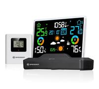 SUBZONAL-Bresser Station météo sans cadre température, humidité, prévisions météo, capteur extérieur jusqu¿à 80m, alarme gel, mémoire Max./Min.