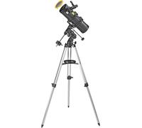 SUBZONAL-Bresser Télescope Spica 130/1000 - Réflecteur parabolique avec adaptateur pour smartphone et filtre solaire - Noir