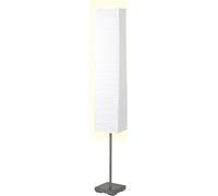 Subzonal-Brilliant Lampe Nerva Lampadaire Titane/Blanc 2x C35, E14, 40w, Adapté Aux Bougies (Non Incluses) Échelle A ++ À E Avec Pédale