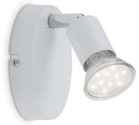 Subzonal-Briloner 2767-016 Applique Led, Plafonnier, Spots, Lampe Salon, Orientable, Métal, Gu10, 3 W, Blanc, 10.5 X 6.5 X 8 Cm