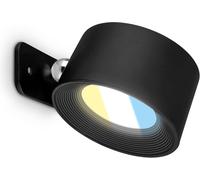 Subzonal-Briloner - Applique Murale Sans Alimentation Électrique Avec Batterie Rechargeable, Amovible Magnétiquement, Pivotante À 360°, Dimmable, Cct, Applique Murale Intérieure, Lampe De Lit, 8,7x7,