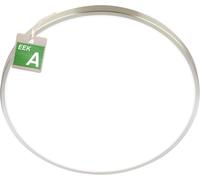 Subzonal-Briloner - Plafonnier Led, Classe Énergétique A, 17,1w À 3900lm, Lumière Blanche Neutre, Décor Aluminium, Lustre Salon, Chambre, Luminaire Plafonnier, Cuisine, 38x6 Cm, Nickel Mat