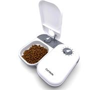 Subzonal-C200 Mangeoire Automatique Pour 2 Repas Avec Minuterie Et Sac De Glace, À Utiliser Avec Des Aliments Secs Et Humides - Blanc