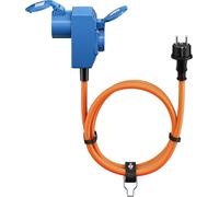 SUBZONAL-Câble adaptateur CEE pour caravane, 1,5 m, prise avec contact de protection à 90°, prise avec contact de protection avec couvercles de fermeture, câble de camping, camping-car et caravane 76