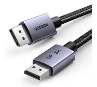 SUBZONAL-Câble DisplayPort 1.4 8K 60Hz 4K 240Hz Câble DP vers DisplayPort 1.4 8K Aluminium Mâle vers Mâle HDR GSync Nylon Tressé Compatible avec PC HDTV Projecteur Carte Graphique (2M)