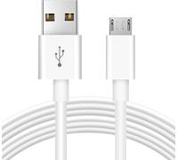 SUBZONAL-Câble micro USB de charge et de synchronisation des données pour caméra Wyze Cam YI, Nest Cam, Blink, Netvue, Kasa, Cam, Cloud, Furbo, chien, Arlo Q et autres appareils Micro USB Blanc 3 m