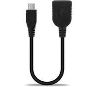 SUBZONAL-Câble OTG pour Smartphone Compatible avec Adaptateur OTG Micro USB Câble USB on The Go PVC Noir, Brancher périphériques USB