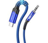 SUBZONAL-Câble USB C vers Jack AUX 2m, 3,5 mm Adaptateur pour Casque de Voiture auxiliaire en Nylon tressé pour Huawei P40/P30/P20/Mate 20/30, Samsung Galaxy S22/S21/S20+/Note20/10/A8, Oneplus 7-Bleu