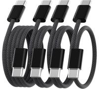 SUBZONAL-Cable USB C vers USB C Charge Rapide¿60W 2M+1M+1M+0.5M Cable Type USBC vers USBC Nylon Tressé Chargeur Cordon Compatible avec iPhone 16 15 Pro Max Samsung S25 S24 iPad MacBook Pro/Air