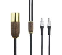 Subzonal-Câble Xlr Symétrique Mâle 6n Occ Plaqué Argent 4 Broches Xlr 4 Broches Compatible Avec Casque Sennheiser Hd800, Hd800s, Hd820 Avec Coque En Bois De Noyer