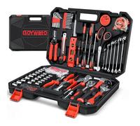 SUBZONAL-Caisse a Outils Complete 287 Pièces - Boite a Outils Professionnel Malette Outils liquet Jeu de Douilles Portable Clé Molette Marteau Pince Multiprise Avec Kit Outils Pour Maison Garage
