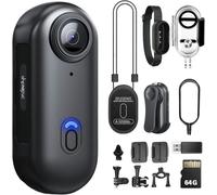 Subzonal-Caméra Corporelle 4k Pov Pro, Caméra Portable Avec Clip Rotatif 360° Et Clip Magnétique, Enregistrement 120 Minutes, Idéale Pour Conférences, Voyages Et Pnades