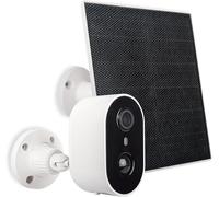 SUBZONAL-Caméra de Surveillance Extérieure Solaire SolarCam - Image 2K HD - Détection Humaine IA - Vision Nocturne Couleur - Panneau Solaire 5W - Contrôle Via Application iSCS