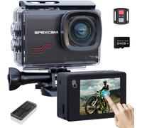 SUBZONAL-Caméra Sport 4K 60FPS 64MP Caméra Étanche 40M Action Cam WiFi avec Micro SD 64GB Écran Tactile Stabilisateur EIS avec Kits d'accessoires pour Sports Extrêmes et Loisirs