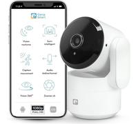 SUBZONAL-Caméra Surveillance Intelligente 360º Intérieur IP WiFi 2.4GHz, 1080 HD, Vision Nocturne, Détection de Mouvement, Mode Confidentialité, Contrôle Via App