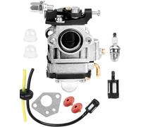 SUBZONAL-Carburateur Debroussailleuse 52cc 49cc 43cc Carburateur pour Moteur à Deux Temps Kit Carbu avec Durite Essence Bougie d'Allumage Joint Pompe Amorçage