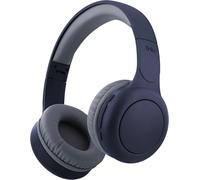 SUBZONAL-Casque Bluetooth sans Fil, Supra-Auriculaire Confortable, Pads en Mousse, Microphone Intégré, Arceau Réglable, Autonomie 24h, Léger Et Pliable - Bleu
