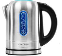 SUBZONAL-Cecotec Bouilloire Électrique ThermoSense 290 Steel. 1.7 L, Sans BPA, Acier Inoxydable, Base 360º, Filtre Anticalcaire , Triple Système de Sécurité , Sélecteur de Température, 2200 W.