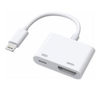 SUBZONAL-Certifié Apple MFi Adaptateur Lightning vers HDMI pour iPhone vers TV, adaptateur AV numérique 1080P Câble d'écran de synchronisation pour iPhone 14 13 12 11 XS XR vers moniteur de projecteu