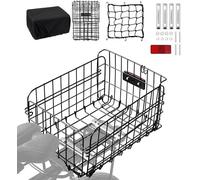 Subzonal-Cestino Posteriore Per Bicicletta,Panier De Vélo Pliable,Panier Arrière En Métal Avec Sac Intérieur En Nylon Et Housse Imperméable