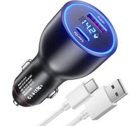 Subzonal-Chargeur De Voiture Usb C 100 W Et Câble Usb C 8 A 1 M Pour Realme 11 Pro+ P3 14 Pro 12 C75 C71 C65 Charge Rapide Adaptateur Pour Supervooc 65 W Pour Oppo Find X8 Reno 13 A5 A40 Pour Oneplus