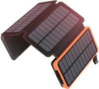 Subzonal-Chargeur Solaire 25000mah - A Addtop Portable Batterie Externe Avec 4 Panneaux Imperméable Power Bank Avec 3 Usb Outdoor Camping Pour Téléphone Tablettes Orange