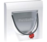 Subzonal-Chatière Classique Staywell 4 Options De Fermeture Manuel - Fermeture Magnétique, Pour Bois, Verre, Pvc, Murs De Briques, Assemblage Facile, Résistant Aux Intempéries, Sans Tunnel, Blanc