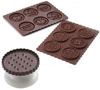 Subzonal-Ckc05 Moule En Silicone Pour Chocolats Cookie Dolce Vita Slim, Antiadhésif, 6 Chocolats, Paquet De 1 Moule Pour Sucreries, Easy Choc, Ø 57 Mm, H 5 Mm, Volume 34 Ml, Made In Italy