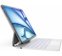 SUBZONAL-Clavier iPad Air 13"" 2024(2025 M3/2024 M2),Clavier iPad Pro 12,9"" (6e, 5e, 4e, 3e génération - 2022, 2021, 2020, 2018) avec pavé Tactile Trackpad Magic Keyboard AZERTY,Blanc