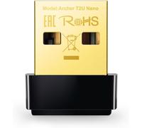 SUBZONAL-Clé WiFi AC600 Mbps Archer T2U Nano, Adaptateur USB WiFi, dongle WiFi, Compatible avec Windows 11/10/8.1/8/7/XP, Mac OS X 10.9-10.13, Noir