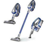 SUBZONAL-CLEANmaxx aspirateur cyclone sans fil, sans sac, avec batterie rechargeable Aspirateur de sol et aspirateur à main 2 en 1, puissant et économe en énergie bleu/argent