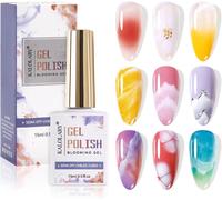 Subzonal-Clear Blooming Gel Vernis À Ongles, 15 Ml Uv Led Soak Off Vernis À Ongles Pour Effet D'étalement, Marbre Vernis À Ongles Gel Peinture Ongles Designs Pour Diy Kit De Manucure