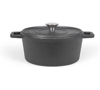 Subzonal-Cocotte Ronde En Fonte, Mep139, Noire, Ø 24 Cm, Capacité : 4 L, Compatible Tous Types De Feux