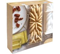 Subzonal-Coffret Moules Bûche De Noël « Instant » - 3 Moules Silicone Bûche 3d, Insert & Tapis Génoise - Avec Recettes - Gouttière Souple Pâtisserie - Doré - 1940