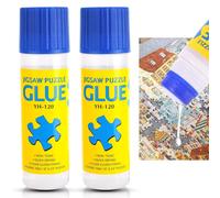 SUBZONAL-Colle Puzzle Colle pour Puzzle Transparent avec Tête d'application Easy-On, Séchage Rapide Pack de 2 Colle pour Puzzle non Toxique pour 1000/1500/3000 pièces - 120 ml X2 Bouteille