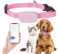 SUBZONAL-Collier GPS pour Chat - Tracker Localisation sans Abonnement (Compatible iOS Find My) Collier Traceur GPS Étanche IP67 Autonomie 12 Mois Taille Réglable pour Chat/Chien (Rose)