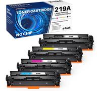 SUBZONAL-colorfly 219A 219X Toner 4-Pack Compatible Remplacement pour HP 219A 219X pour Color Laserjet Pro MFP 3302FDW 3302SDW 3302FDN 3302FDNG 3302FDWG 3302SDWG 3202DN 3202DW W2190A Noir Cyan Magent