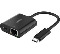 SUBZONAL-Connect Adaptateur USB-C vers Ethernet + Recharge (100 W, Gigabit Ethernet, 10/100/1000 Mbits pour Une Connexion Internet Rapide, Compatible avec iPhone 16, Samsung Galaxy S24, etc.)