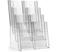 Subzonal-Conseils Taymar Porte-Brochures De Table Au Format A4, Format Dl, 4 Niveaux, Transparent, 8 Compartiments