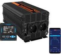 Subzonal-Convertisseur 12v 220v Pur Sinus 2000w 2x Usb Télécommande Pro Onduleur Sélectionner Le Type De Batterie Fld Agm Gel Lifepo4 Mode Eco