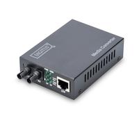 SUBZONAL-Convertisseur de média - Multimode - Fast Ethernet - RJ45 / St - Longueur d'onde 1310nm - Jusqu'à 2km - Noir