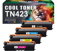 SUBZONAL-Cool Toner TN423 Lot de 4 Cartouches de Toner compatibles pour Brother TN-423 TN-421 TN421 HL-L8260CDW HL-L8360CDW MFC-L8690CDW MFC-L8900CDW DCP-L8410CDN (Noir Cyan Jaune Magenta)