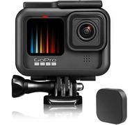 SUBZONAL-Coque de protection Hero,Cadre compatible avec GoPro Hero 9 Hero 10 Hero 11,Noir,Boîtier de protection,Support cage,Accessoires pour caméra d'action,Kit d'accessoires avec bouchon d'objectif