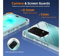 Subzonal-Coque Pour Honor 200 Lite 5g 6.7"" Transparente Avec 2 Verre Trempé,Antichoc Silicone Souple Tpu Étui Housse De Téléphone Protection Renforcés Anti-Rayures Bumper Clear Case Pour Honor 200 Li