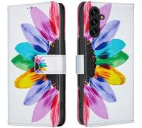 SUBZONAL-Coque pour Samsung Galaxy A17 / A26, Etui Protection Premium en Cuir PU, Esthétique Motif Design Housse Pochette Flip de Portefeuille avec Emplacements Cartes Fonction Stand Case, Tournesol