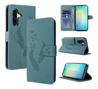 SUBZONAL-Coque pour Samsung Galaxy A26 5G Étui à Rabat Antichoc Cuir Housse de Protection Pochette de Portefeuille Magnétique Flip Case Etui pour Samsung A26 5G, Bleu